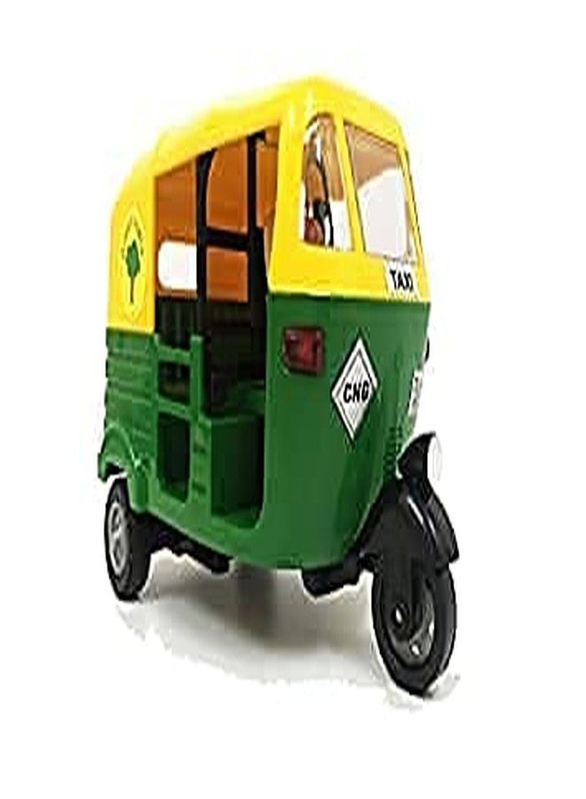 ARTLABEL Plastic Cng Auto Rickshaw Toy For Kids Vehicle Model Toy For Kids Pull Back Toys ( 3 Years And Above ) (Auto Rickshaw), Multicolor - Image 5